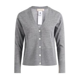 Max Mara Truien & Vesten, Dames, Grijs, S, Lange gebreide kleding
