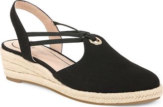 Life Stride Kennedy Wedge Sandal in Black at Nordstrom, Size 9