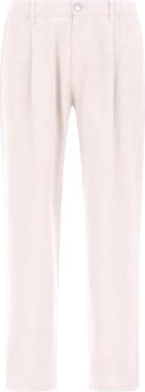 Herno Slim-fit Broeken - Dames - Slim Fit Broeken - Wit - L - Katoen - Broeken