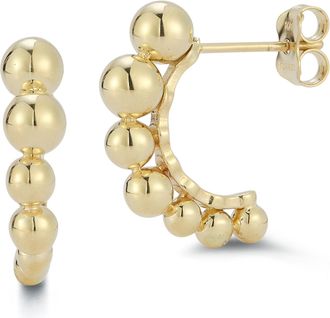 Ember Fine Jewelry 14K Gold Graduated Ball Drop Earrings