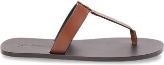 Saint Laurent Cassandra lederen stringsandalen