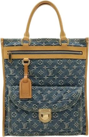 Louis Vuitton Pre-owned Denim totes - Dames - Vintage Shopper - Blauw - ONE Size - Denim - Vintage