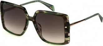 Police Womens SPLL965606U8 SPLL9656 56 06U8 Sunglasses - Multicolour - One Size