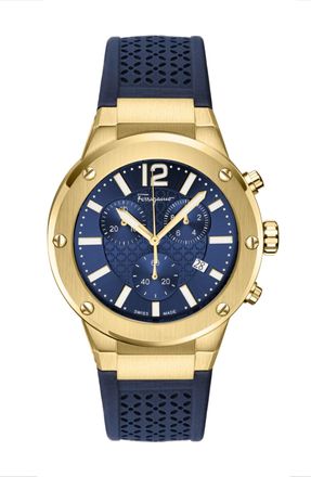 Ferragamo F-80 Chrono Silicone Watch