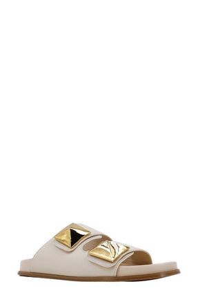 Shushop Bernarda Studded Slide Sandal in Beige at Nordstrom, Size 7.5