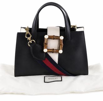 Gucci Nimfair Black Pony-Style Calfskin Handbag (Pre-Owned)