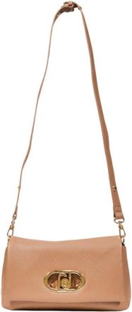 Liu Jo Tassen, Dames, Beige, ONE Size, Beige Handtas met Automatische Knopen