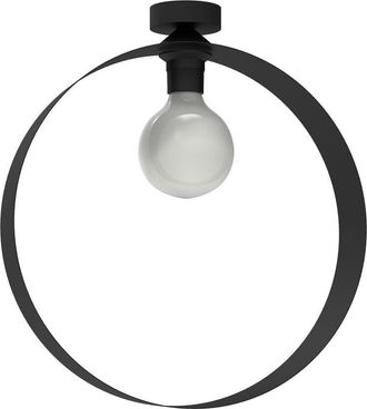 Lumicom Lumicom - nucleo mono Plafoniera, 1X E27, max 42W, metallo, nero opaco, D.40cm
