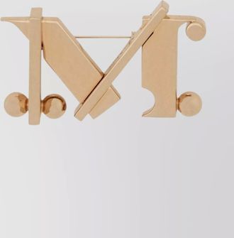 Max Mara monogram brooch