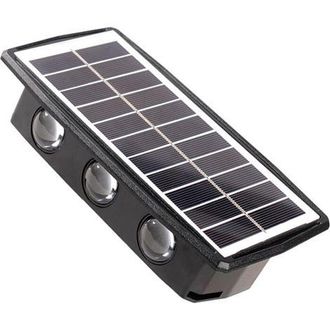 OEM L&aacute;mpara Solar Led, Ip65, Negra