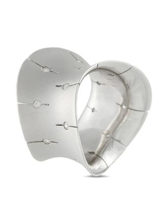 Roberto Coin 18K white gold diamond convex ring - Silver