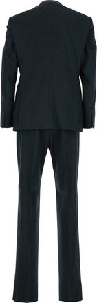 Emporio Armani Mens Grey Single-Breasted Wool Blend Suit Virgin Suits
