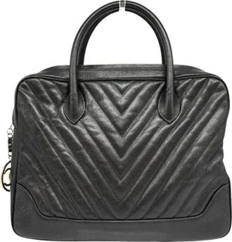 Chanel Pre-owned Leather chanel-bags - Dames - Vintage Handtas - Zwart - ONE Size - Vintage