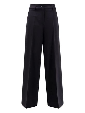 Aspesi buttoned pants - women - Virgin Wool/Elastane/Polyester - 38 - Blue