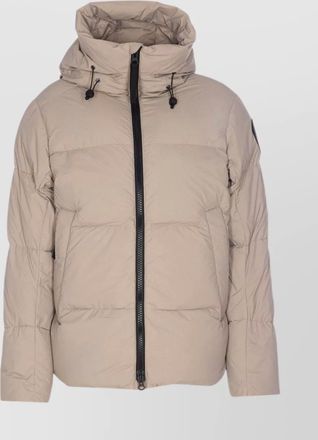 Canada Goose hooded puffer jacket elastic cuffs