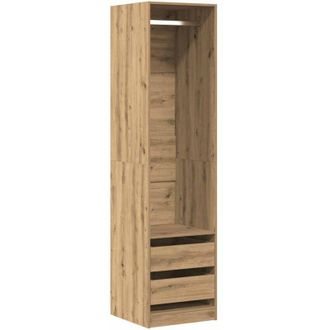 vidaXL Vidaxl - Armario De Madera De Ingenier&iacute;a Roble Artesanal 50x50x200 Cm