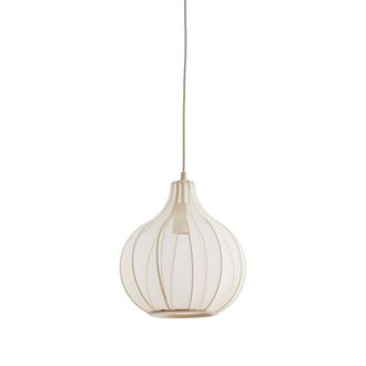 Light & Living L&aacute;mpara Colgante - Elati - Beige - Textil - E27 - Light&living