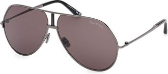 Tom Ford FT1281 RICKIE-02 08A Mens Sunglasses Gunmetal Size 63