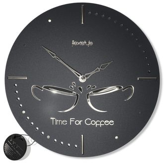 OEM Reloj De Cocina Silver Cups Redondo Silencioso 3d