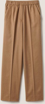 Miu Miu Camel hair drawstring pants