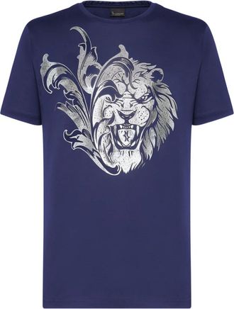 Billionaire Boys Club T-Shirt Ronde Hals Leeuw - Heren - T-shirts - Blauw - XS - Katoen - Tops