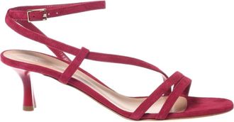 Baldinini Sandaal met Hoge Hak - Dames - Sandalen met hakken - Roze - 37 EU - Leer - Schoenen