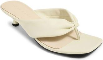 Yosi Samra Eva Thong Kitten Heel Sandal in Cream at Nordstrom, Size 9