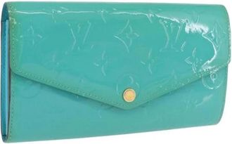 Louis Vuitton Pre-owned Vintage Long Wallet - Dames - Vintage Accessoires - Blauw - ONE Size - Leer - Vintage