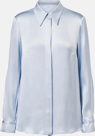 Gabriela Hearst Cruz silk satin shirt