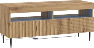 vidaXL Mueble De Tv Led Roble Artisan Madera De Ingenier&iacute;a Vidaxl