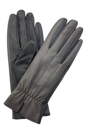 MARCUS ADLER Faux Leather Gloves in Grey at Nordstrom Rack