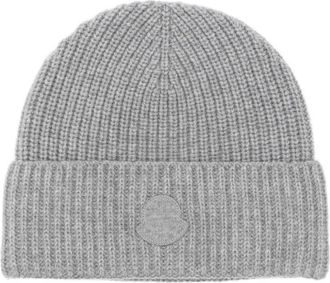 Moncler Berretto con applicazione - Grigio