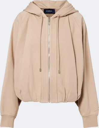 Sportmax Cotton-blend jersey hoodie