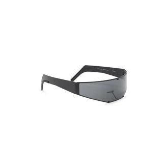 Rick Owens Sunglasses, male, Black, ONE SIZE, Black Sunglasses for Men Stylish