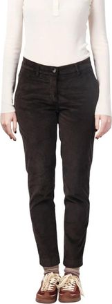 Mason's New York Slim Chino Broek - Dames - Chinos - Bruin - 2XS - Katoen - Broeken