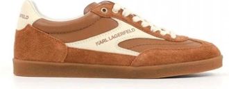 Karl Lagerfeld Kandidate Lace Sneakers - Dames - Sneakers - Bruin - 40 EU - Leer - Schoenen