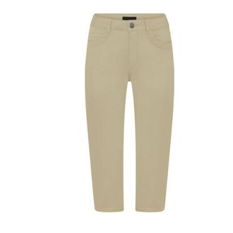 C.Ro Vera Capri Kit - Stijlvol Ontwerp - Dames - Vrijetijds broeken - Beige - 2XL - Broeken
