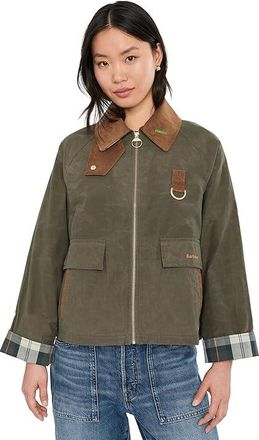 Barbour Icons Spey Showerproof Jacket Womens Jacket Ivy Green/Ancient : 12, Cotton/Polyamide