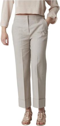 Via Masini 80 Stijlvolle broek voor mannen - Dames - Straight fit broeken - Beige - XL - Broeken