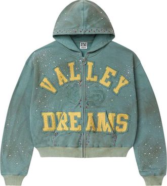 Vale Forever Bank Zip Up Hoodie Dark Mint VALE-08-007-BZU-GN