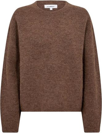 Co'Couture Jersey de cuello redondo - Knitwear - Mujer - Marr&oacute;n - XS