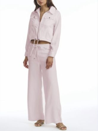 Splendid Lounge Denim Crop Pant In Rose Petal