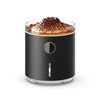 OEM Humidificador De Aire Volc&aacute;nico De 330 Ml, Difusor De Aceites Esenciales Para El Hogar Y El Dormitorio (negro)