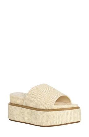Shushop Lexie Platform Slide Sandal in Bone at Nordstrom, Size 6.5