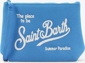 MC2 Saint Barth Pochette Aline in canvas con logo frontale - MC2 SAINT BARTH - gender_Man