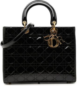 Dior Pre-owned Dior Large Patent Cannage Lady Dior Ladies RDEK0W3R2S3RZV13