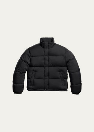 Canada Goose Mens Sterling Quilted Down Short Nylon Puffer Jacket
