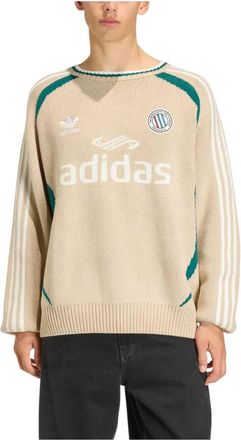 adidas Adicolor Blokecore Pullover - Heren - Sportshirts - Beige - XL - Fitness