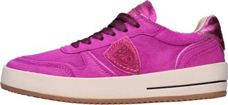 Philippe Model Sneakers Fuchsia - Dames - Sneakers - Roze - 39 EU - Leer - Schoenen
