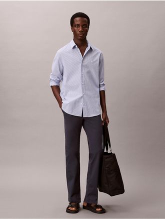 Calvin Klein Jeans Calvin Klein Mens Cotton Slim Chino Pants - Navy - 31W x 30L